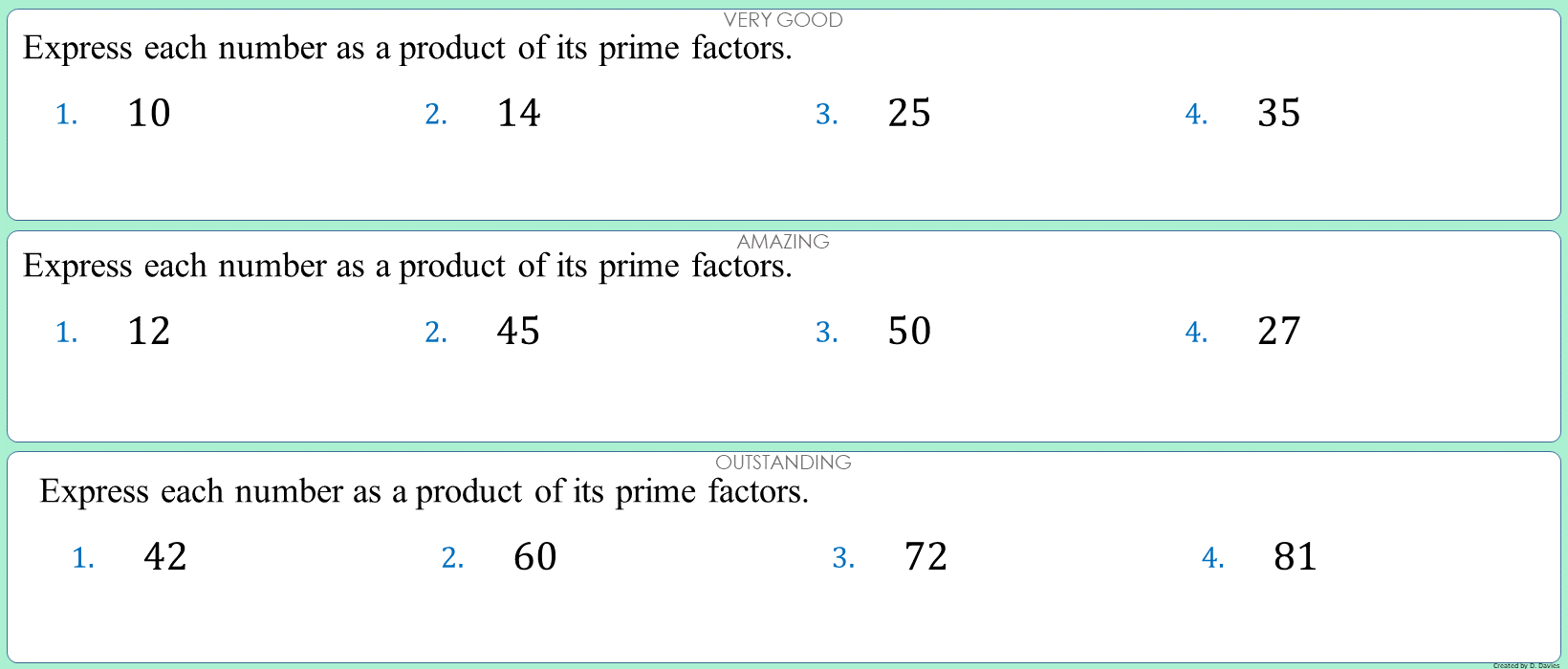 Product of prime factors