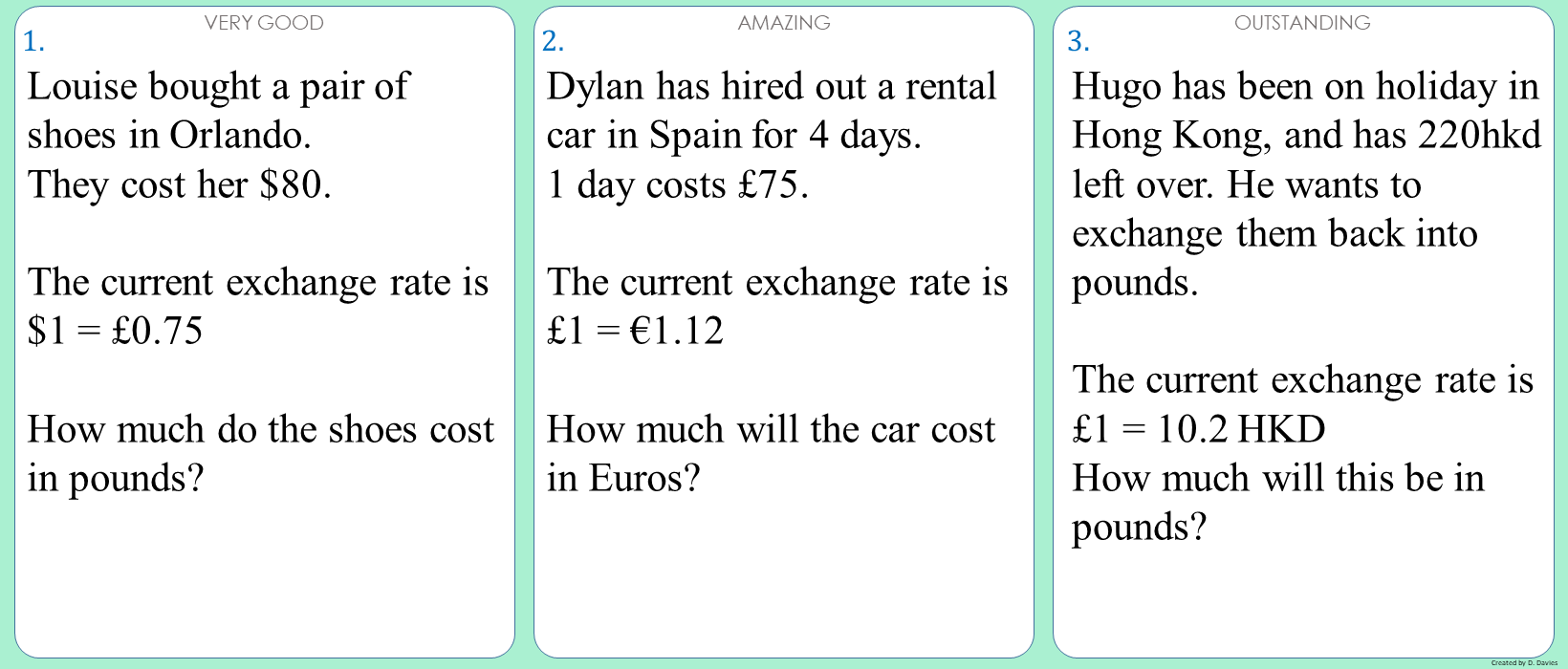 Exchange rates