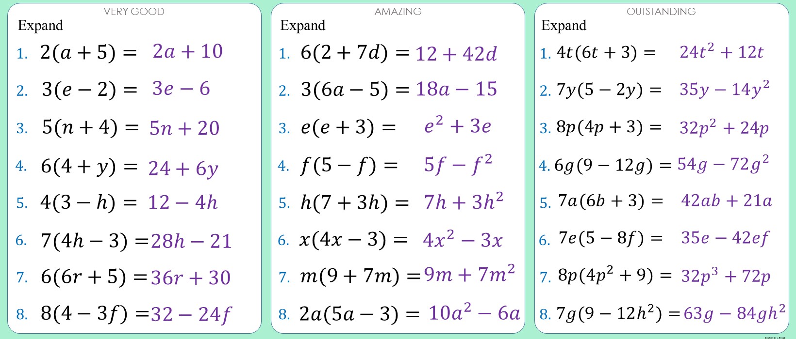 Expanding brackets - 01 - Single 1